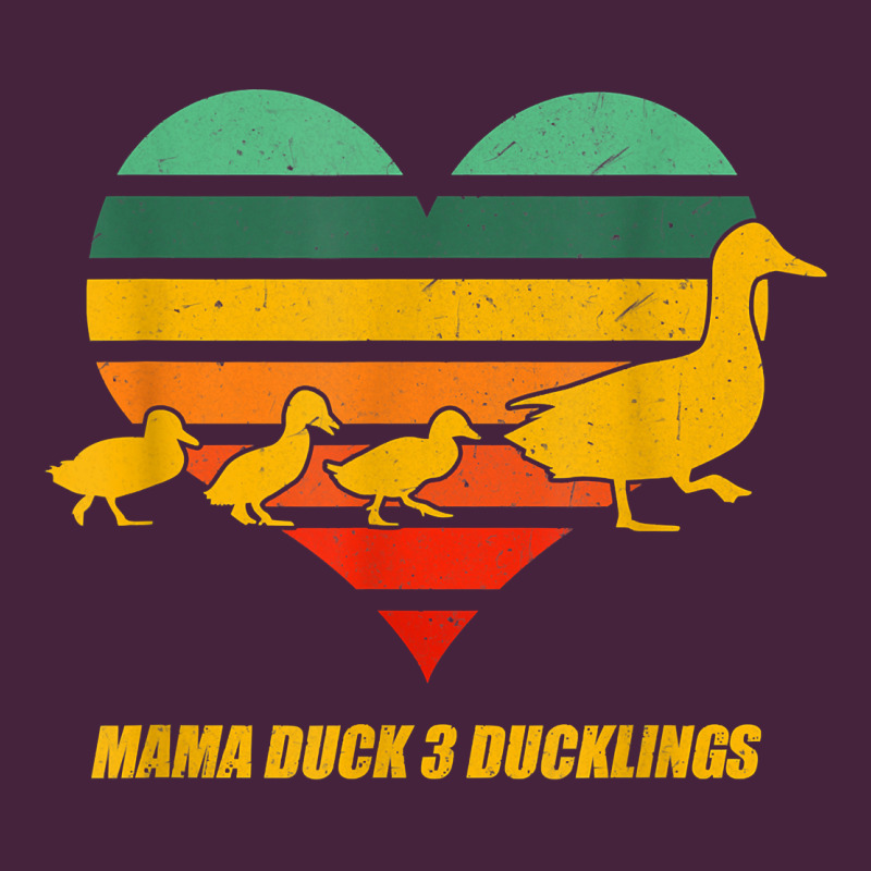Mama Duck Mother Of 3 Duckling Funny Mom Mommy Animal Lover T Shirt Premium Tee by linhVisuals | Teevron