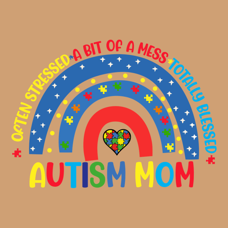 Often Stressed A Bit Of A Mess Totally Blessed Aut Vintage Tee by CowhideDigitalArt | Teevron
