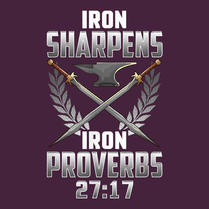 Iron Sharpens Iron Quote Proverbs 2717 Christian Cool Gift T Shirt Premium Tee by linhVisuals | Teevron