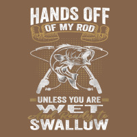 Mens Hands Off Of My Rod Bass Fishing Fisherman T Shirt Premium Tee | Teevron