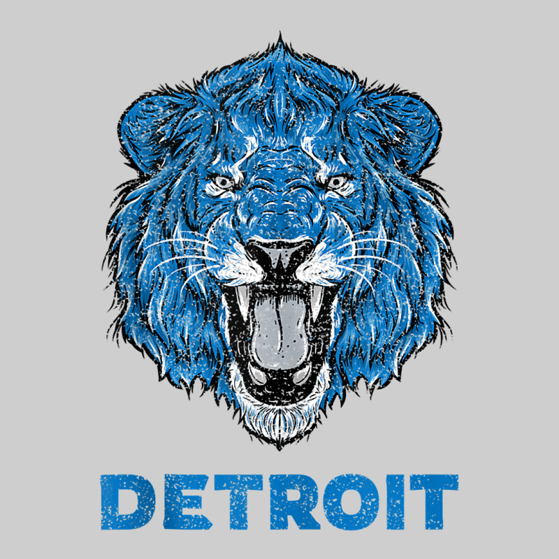 Funny Vintage Lion Face Head Detroit Gifts Tank Top Premium Tee by linhVisuals | Teevron