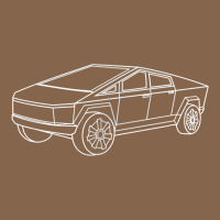 Cybertrucks Line Art Pocket Futuristic Ev Truck Cyber Design T Shirt Premium Tee | Teevron