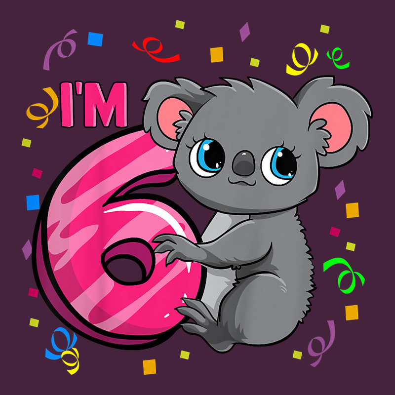 Kids 6th Birthday Shirt For Girls Koala Bear 6 Years Old T Shirt Premium Tee by linhVisuals | Teevron