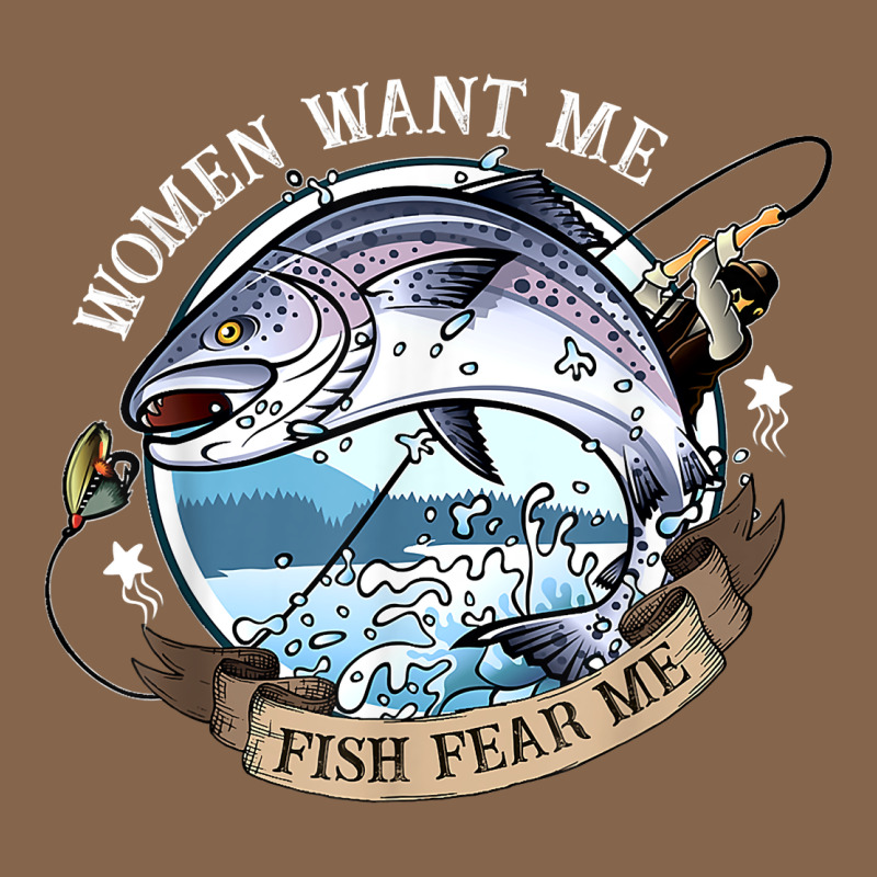 Funny Women Want Me, Fish Fishing Fear T Shirt Premium Tee by linhVisuals | Teevron
