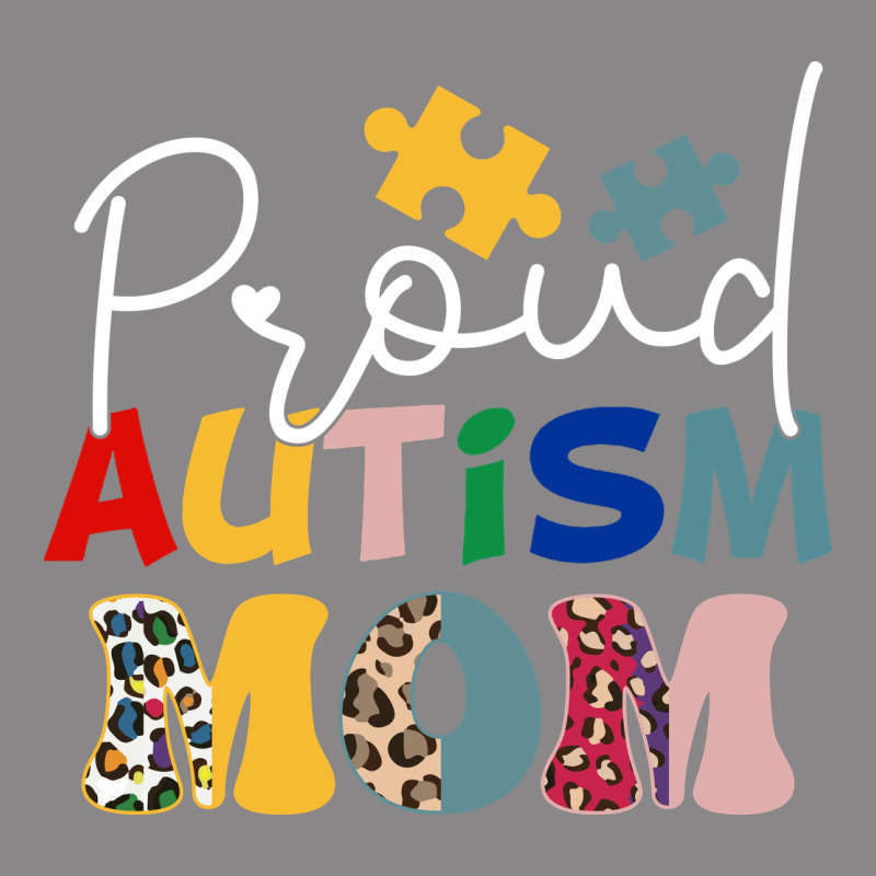 Proud Autism Mom Leopard Pattern Design Autism Awa Vintage Tee by CowhideDigitalArt | Teevron