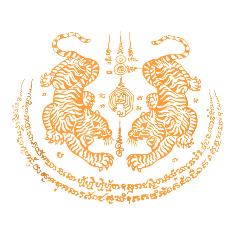 Twin Tiger Sak Yant Tattoo Muay Thai Thailand Martial Art Tank Top Premium Tee by linhVisuals | Teevron