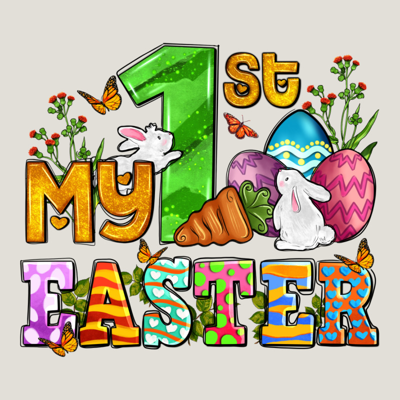 Easter Day My First Easter With Eggs And Rabbits Heavy Core Tee by OliviaCreatesArt | Teevron