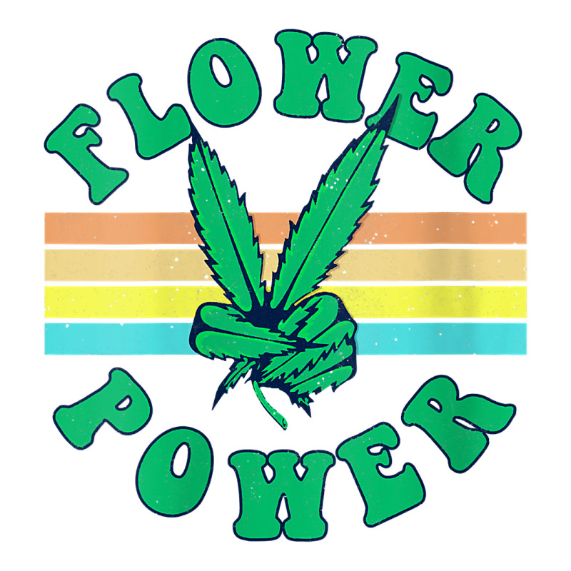 Womens Flower Power 420 Thc Pot Weed Medical Marijuana Funny Weed V Ne Premium Tee by linhVisuals | Teevron