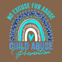No Excuse Child Abuse Prevention Awareness Leopard Rainbow T Shirt Premium Tee | Teevron