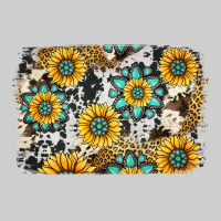 Gemstone Sunflower Cowhide Background Premium Sweatshirt | Teevron