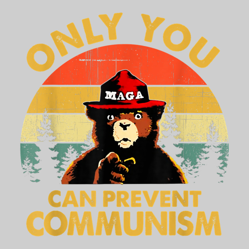 Vintage Only You Can Prevent Communism Funny Bear Camping T Shirt Premium Tee by linhVisuals | Teevron