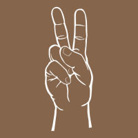 Peace Sign Two Fingers Hand Gesture Symbol Illustration T Shirt Premium Tee | Teevron