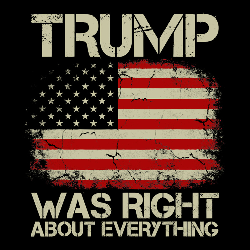 Vintage Usa American Flag Trump Was Right About Everything Pullover Ho Premium Tee by linhVisuals | Teevron