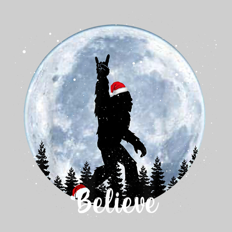Santa Bigfoot Christmas Rock Funny Sasquatch Believe Xmas T Shirt Premium Tee by linhVisuals | Teevron