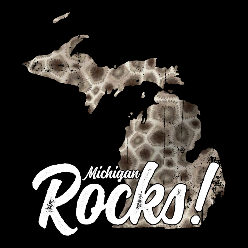 Great Lakes Shaped Men Women Petoskey Stone Michigan Rocks Pullover Ho Premium Tee by linhVisuals | Teevron