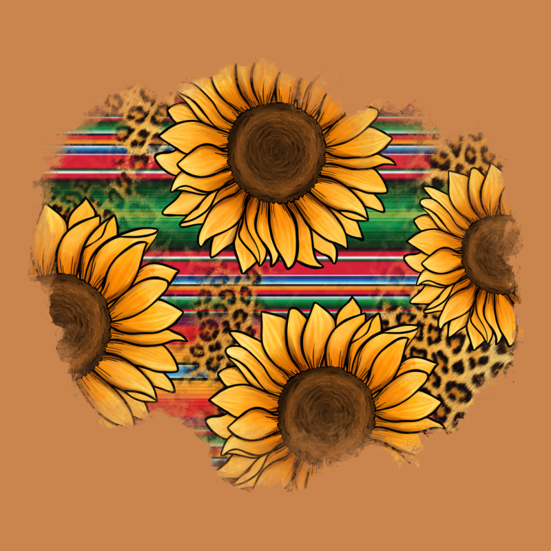 Sunflower Leopard Serape Patch Heavyweight Hoodie by Jasminsmagicworld | Teevron