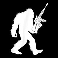Bigfoot With Rifle Sasquatch 2nd Amendment Gun T Shirt Premium Tee | Teevron