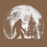 Bigfoot In The Forest Hiding At Night Full Moon Trees Nature T Shirt Premium Tee | Teevron