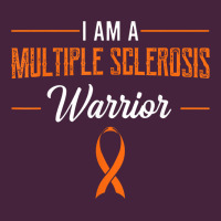 Multiple Sclerosis Warrior Autoimmune Disease Orange Ribbon Premium Tee | Teevron