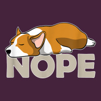 Nope Lazy Corgi Premium Tee | Teevron