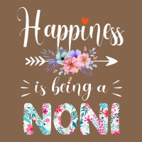 Happiness Is Being A Noni Ever Women Floral Decor Premium Tee | Teevron