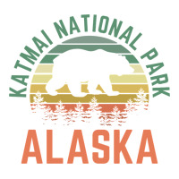 katmai national park alaska bear hiking travel nature retro pullover h | Teevron