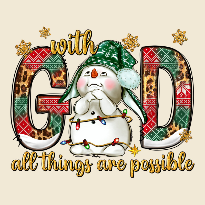 With God All Things Are Possible With Snowman Bbs Premium Tee by BundleAndBundleShop | Teevron