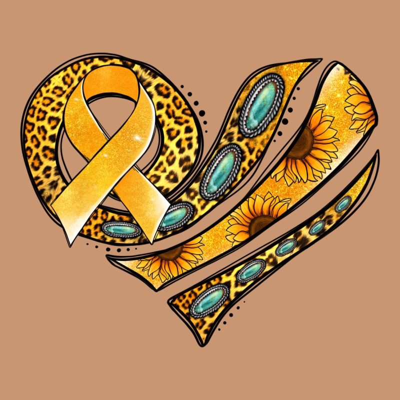 Childhood Cancer Awareness Heart Heavyweight Hoodie by Jasminsmagicworld | Teevron