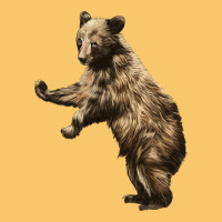 Brown Bear Cub Vintage Hoodie | Teevron