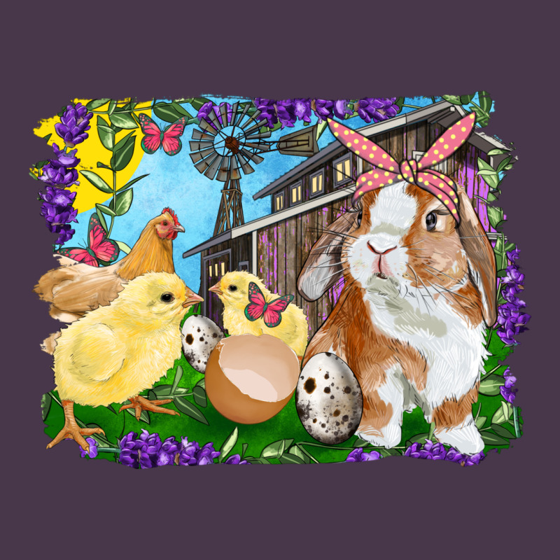 Easter Farm Chicks And Bunny Heavyweight Hoodie by RanaPortraitStore | Teevron