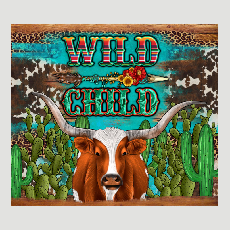 Whild Child Longhorn  Cactus Cowhide Classic Tee by Artiststas | Teevron