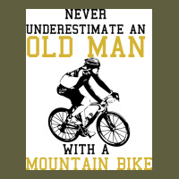 Never Underestimate An Old Man With A Mountain Bike Vintage Tee | Teevron