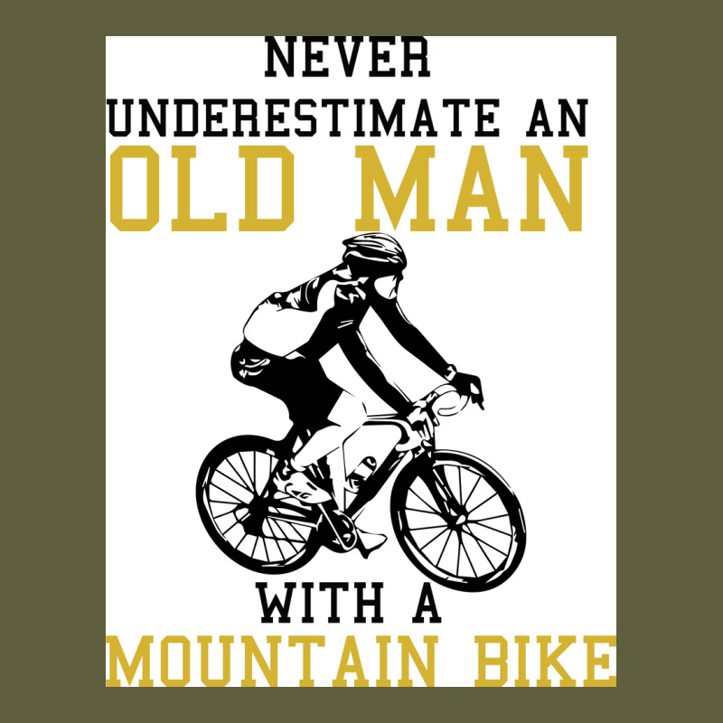 Never Underestimate An Old Man With A Mountain Bike Vintage Tee by Bettercallsaul | Teevron