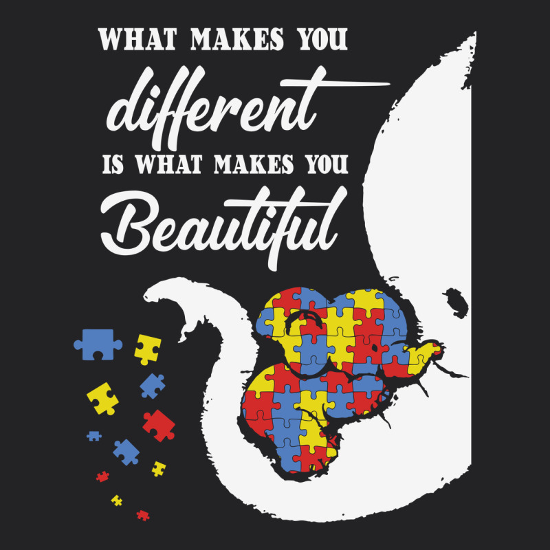 Autism Different Makes You Beautiful Vintage Tee by CowhideDigitalArt | Teevron