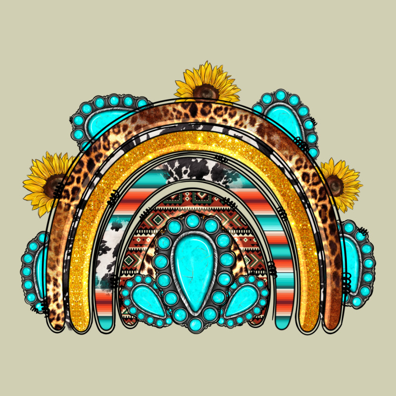 Western Gemstones Sunflowers Rainbow Heavy Core Tee by OliviaCreatesArt | Teevron
