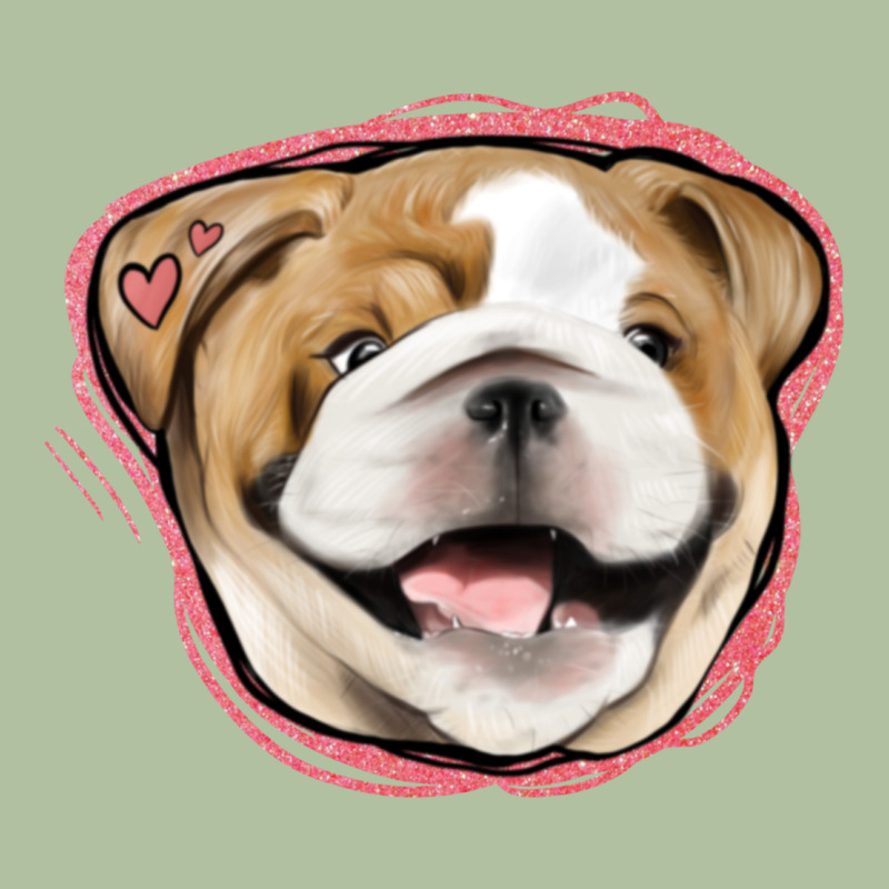 Bulldog Pink Glitter Urban Hoodie by Jasminsmagicworld | Teevron