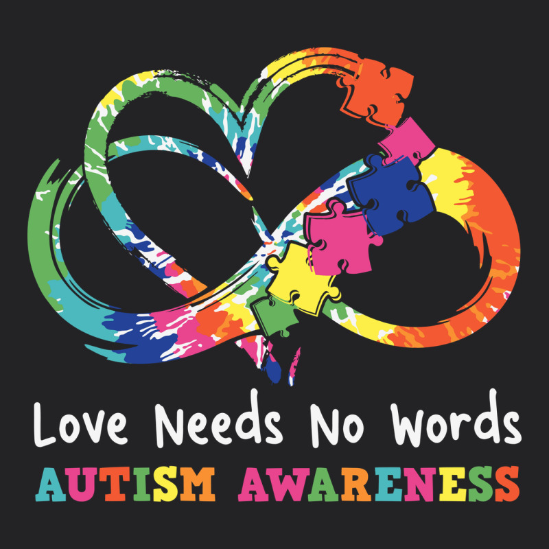 Love Needs No Words Heart Puzzle Autism Vintage Tee by CowhideDigitalArt | Teevron