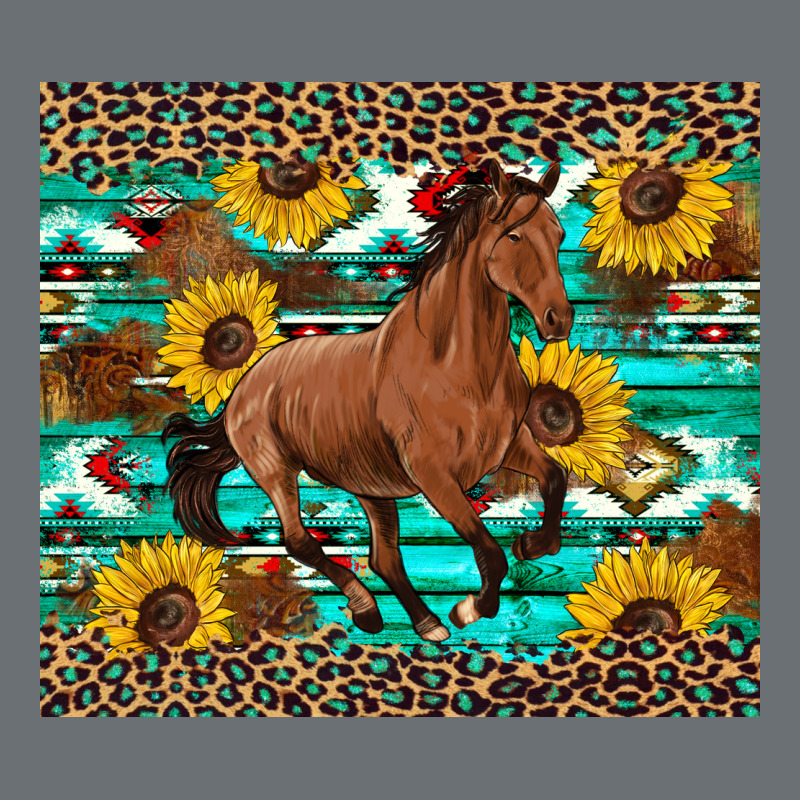Western Horse Sunflowers Premium Hoodie by Artiststas | Teevron
