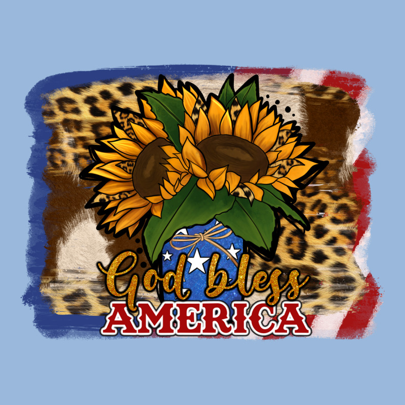 Patriotic Sunflower God Bless America Premium Hoodie by Jasminsmagicworld | Teevron