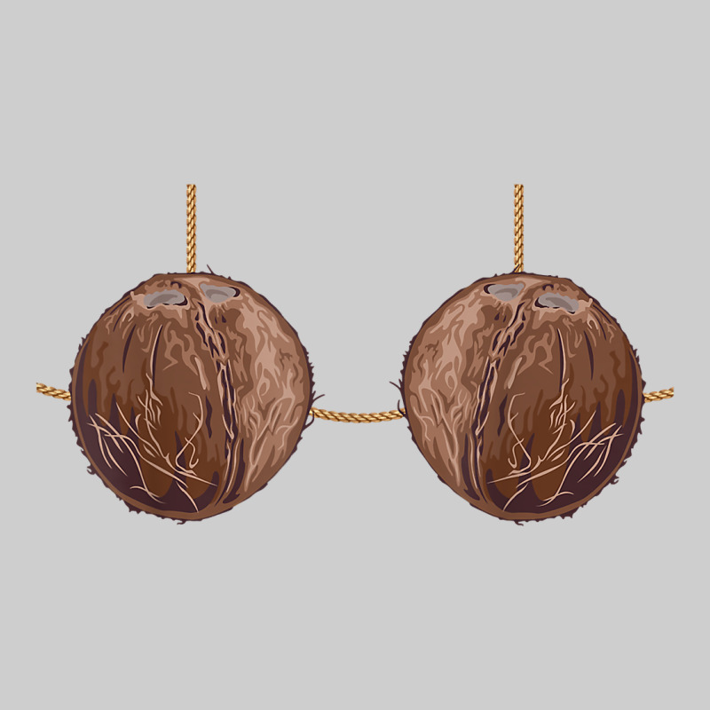 Coconut Bra Easy Adult Halloween Tiki Party Costume T Shirt Premium Tee by linhVisuals | Teevron