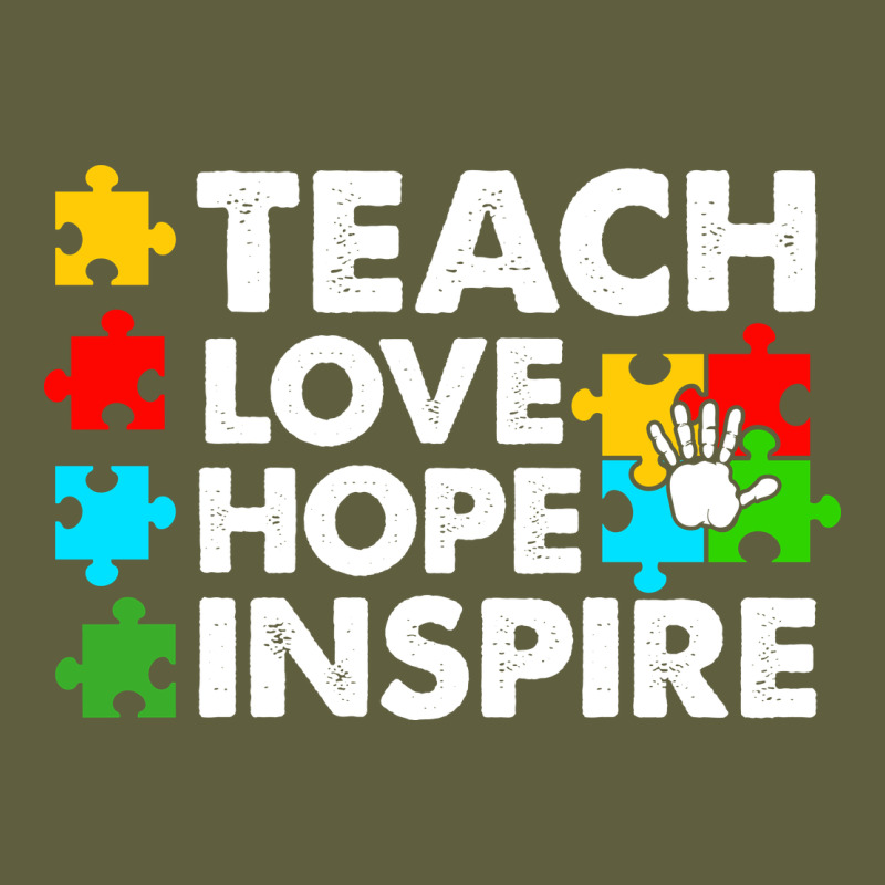 Teach Love Hope Inspire Vintage Tee by CowhideDigitalArt | Teevron