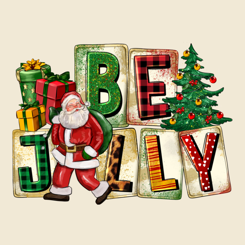 Be Jolly Santa Christmas Ladies Tee by FaDigitalArtStudio | Teevron