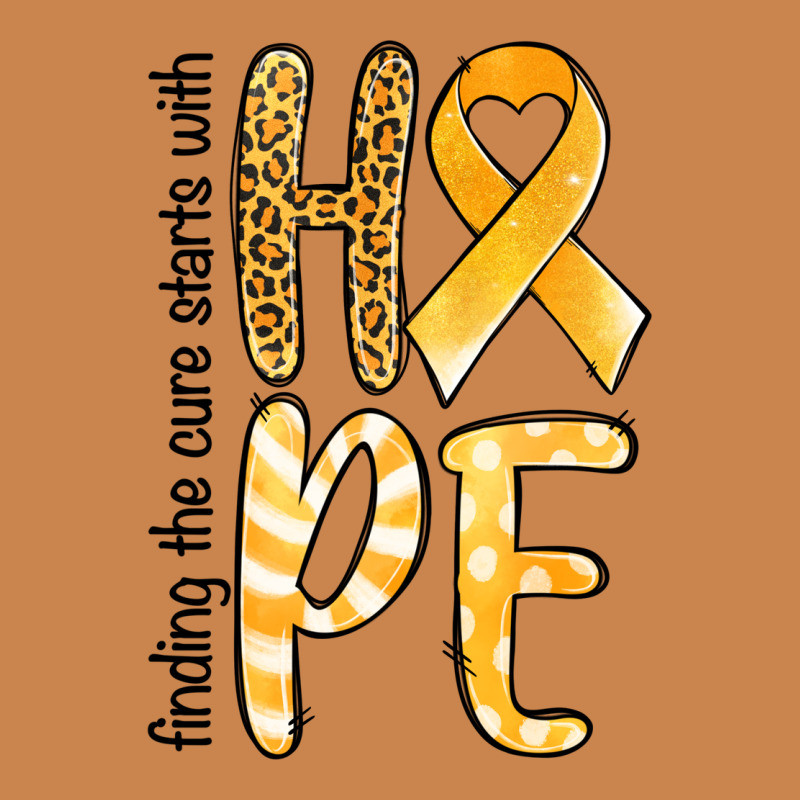 Finding The Cure Starts With Hope Childhood Cancer Awareness Heavyweight Hoodie by Jasminsmagicworld | Teevron