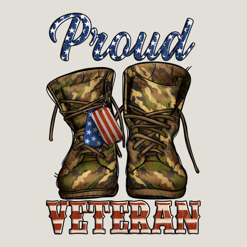Proud Veteran Camo Shoes Heavy Core Tee by Jasminsmagicworld | Teevron