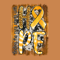 Finding The Cure Starts With Hope Childhood Cancer Awareness  With Bac Heavyweight Hoodie | Teevron