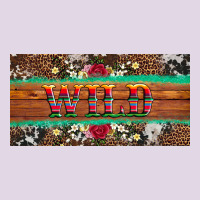 Western Wild And Floral Leopard  Cowhide Licanse Plate Classic Tee | Teevron