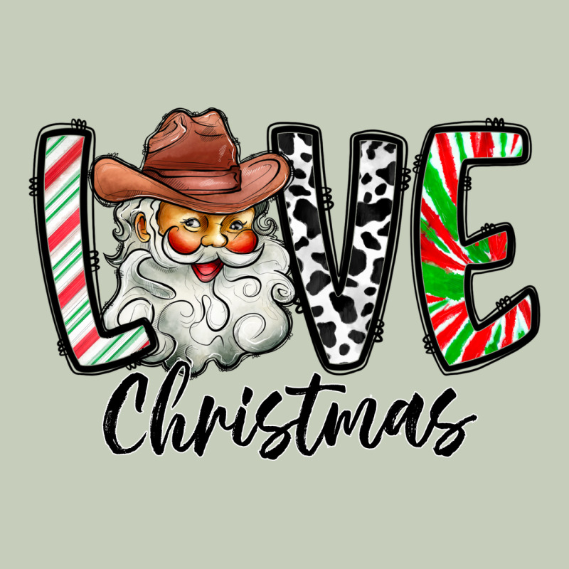 Love Christmas Santa Long Sleeve Tee by CowhideDigitalArt | Teevron
