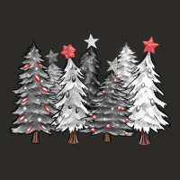 Black And White Christmas Trees With Lights Heavy Core Tee | Teevron