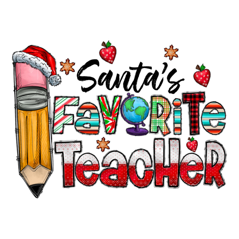 Santa Favorite Teacher Long Sleeve Tee by CowhideDigitalArt | Teevron