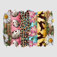 Easter Brushstroke With Quail Eggs Daisy And Bunny Premium Sweatshirt | Teevron
